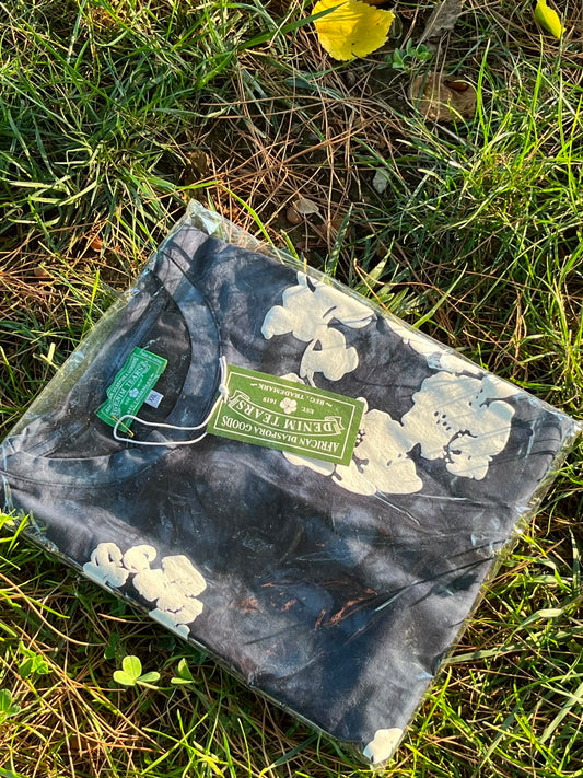 Midnight Blue Floral Premium T-Shirt