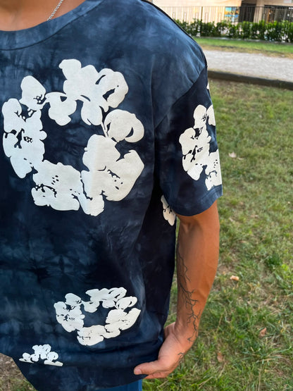 Midnight Blue Floral Premium T-Shirt