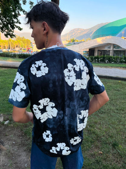 Midnight Blue Floral Premium T-Shirt